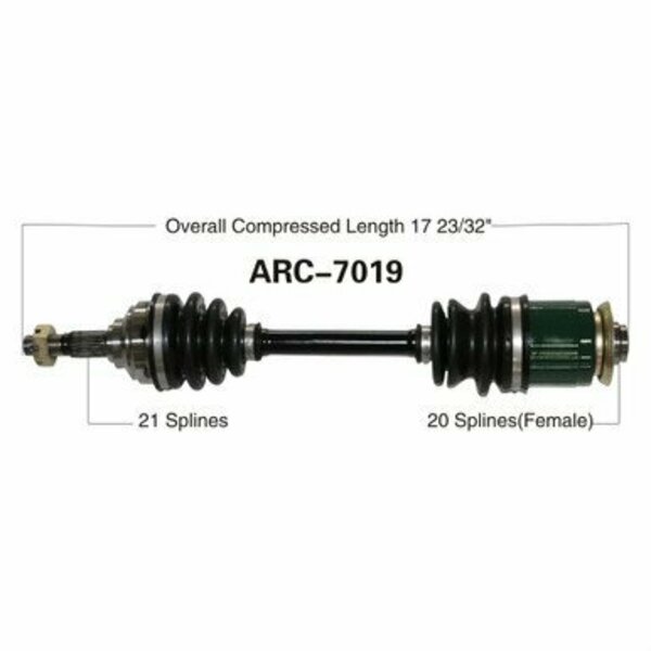 Wide Open OE Replacement CV Axle for ARCTIC FRONT 250/300/400/454/500 4X4 ARC-7019